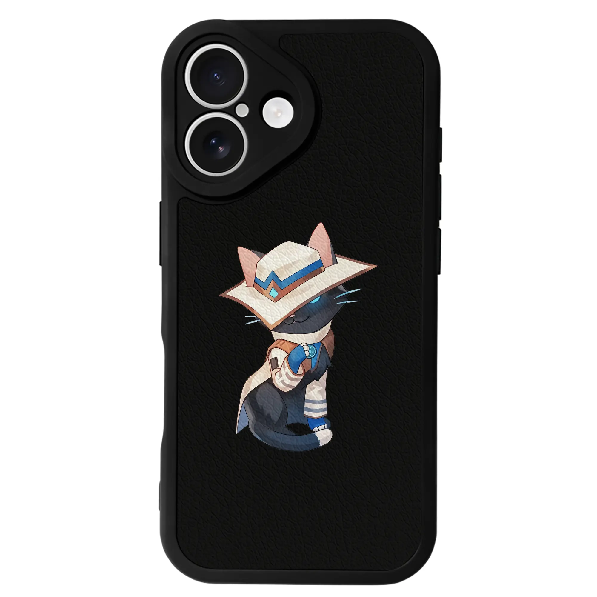 VALORANT グッズ,サイファー - IPhone 16シリーズ対応 ・ シリコンスマホケース ・ レザー調 ・ 高精度フィット ・ 耐衝撃 ・ ワイヤレス充電対応 ・ 精密カット